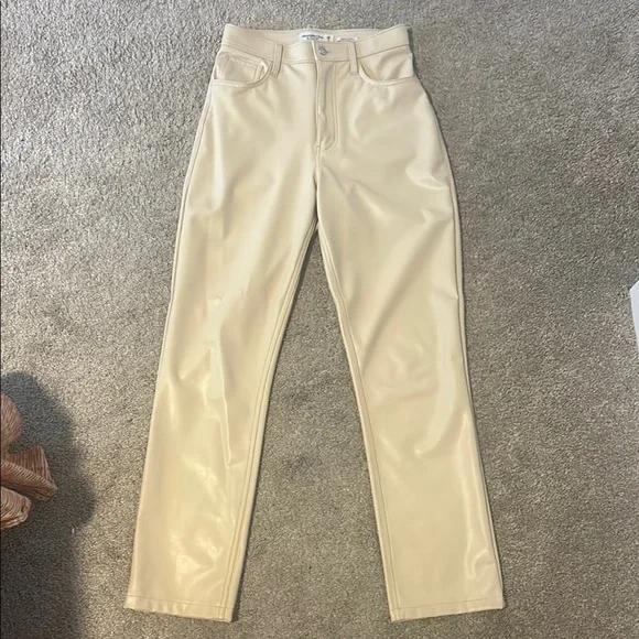 Abercrombie leather pants - Picture 1 of 4